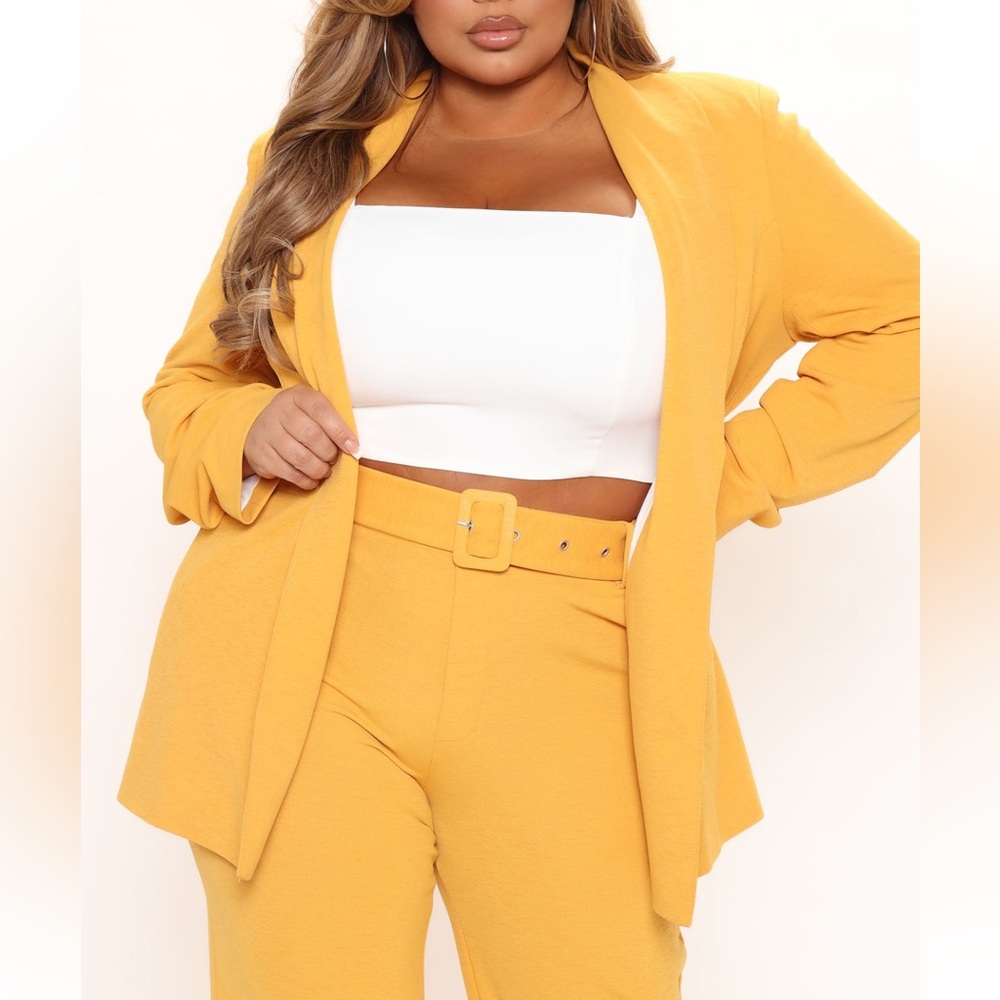 Blazer 2-Piece Suit | Mustard 💛